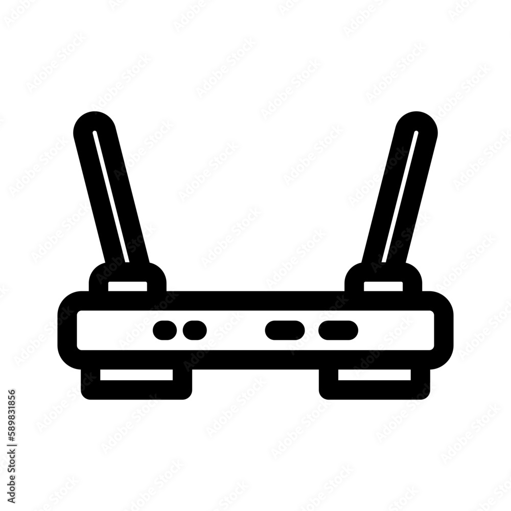 router icon or logo isolated sign symbol vector illustration - high quality black style vector icons