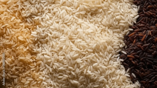 food background from a texture of rice