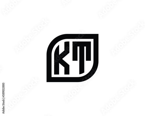 KT Logo design vector template