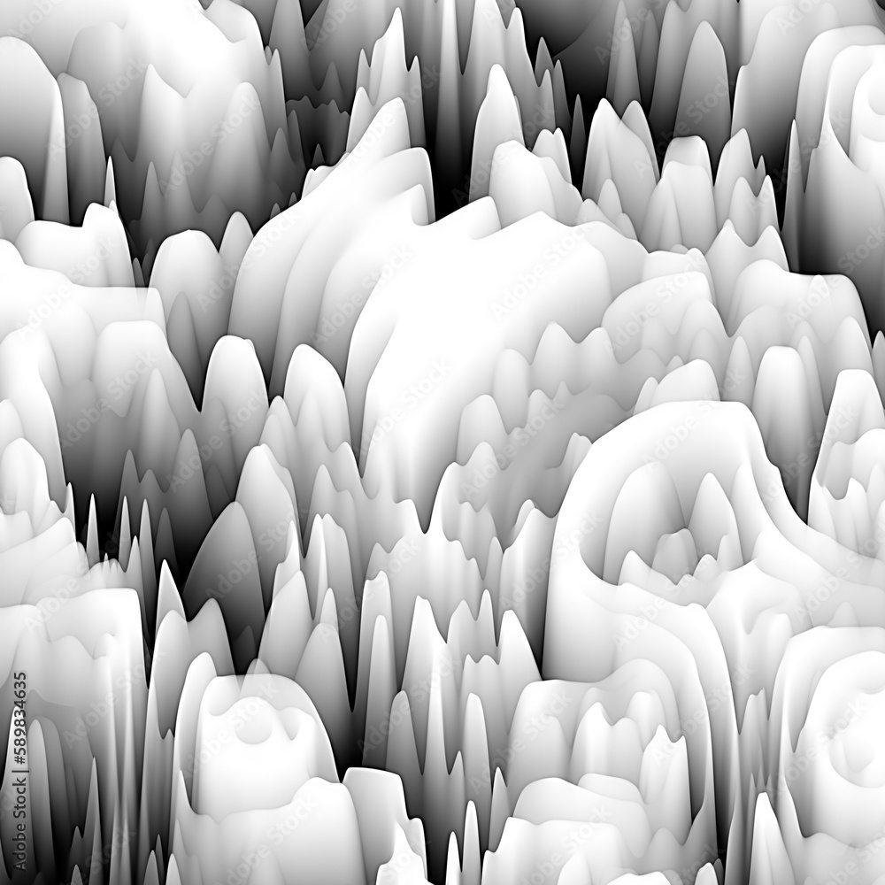 Obraz premium Visually three dimensional attractive backdrop suitable in layouts on art, illustration and design. Digital flowers series
