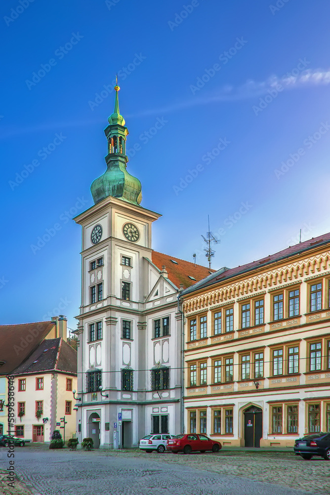 Obraz premium Loket town hall, Czech republic