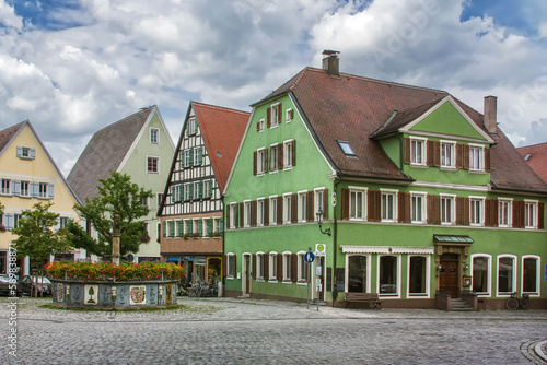 Square in Feuchtwangen, Germany photo