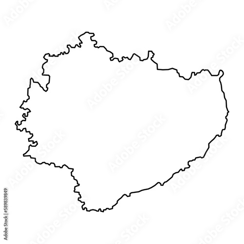 Holy Cross Voivodeship map, province of Poland. Vector illustration.