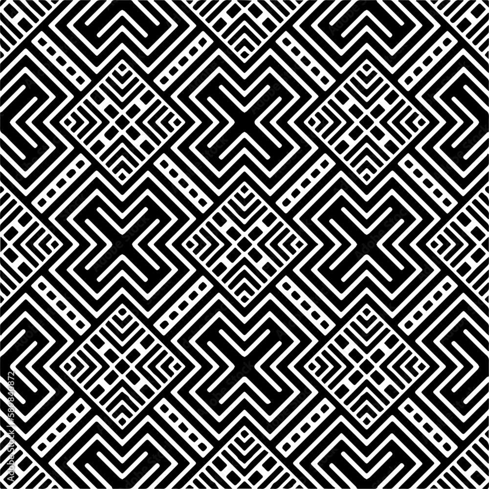 Black and white abstract patterns.Seamless monochrome repeating pattern for web page, textures, card, poster, fabric, textile. Black and white abstract patterns.Seamless monochrome repeating pattern for web page, textures, card, poster, fabric, textile.