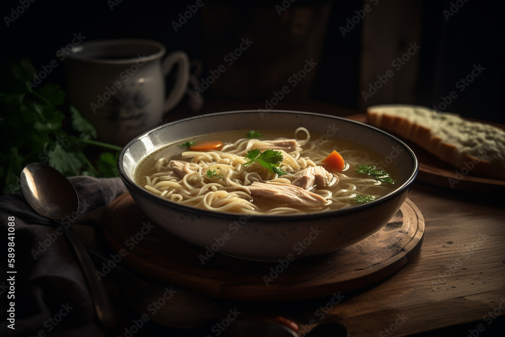 Chicken noodle soup, generative ai