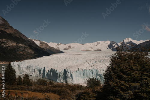 Paisajes los Andes, Argentina y glaciares perito moreno. 