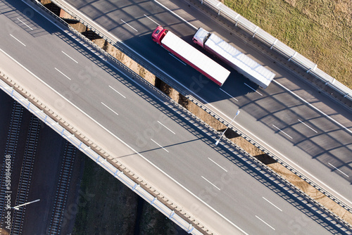 aerial view of the highway © mariusz szczygieł