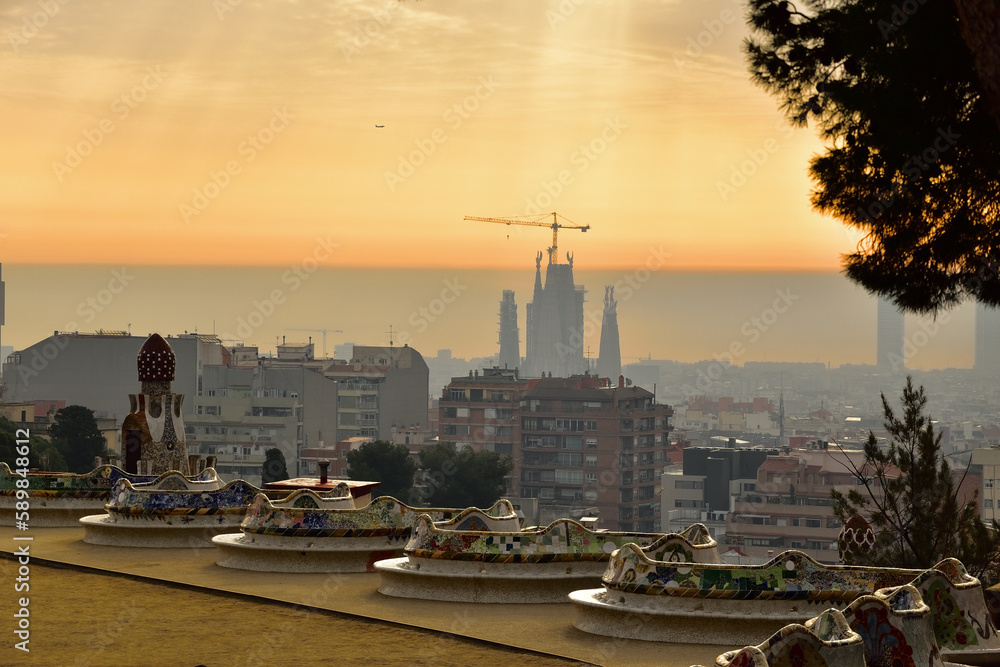 Naklejka premium Barcelona belvedere