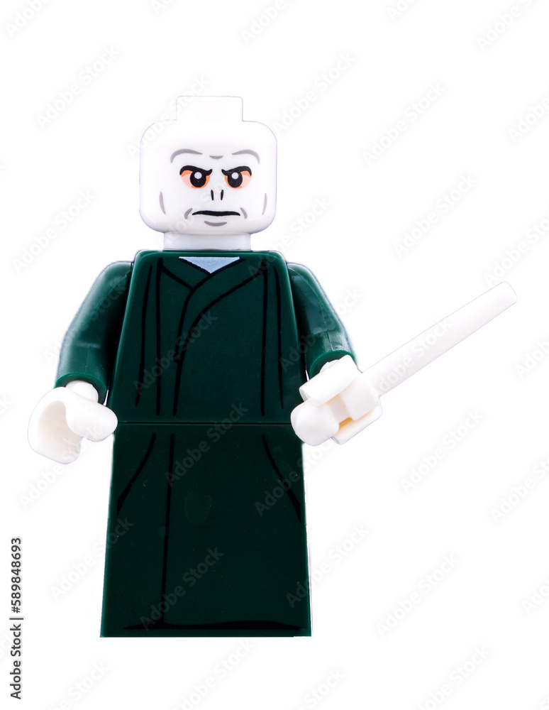 Fototapeta premium Dortmund - Deutschland 7. April 2023 Lego Minifigure Lord Voldemort