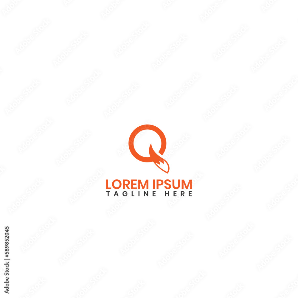 Fototapeta premium creative and professional fox logo design, Best Fox Logo Ideas. Free vector Fox Logo Maker.typography and abstract fox logo design