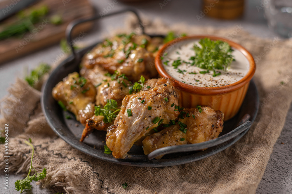 Fried Parmesan Chicken Wings Fried Parmesan Chicken Wings