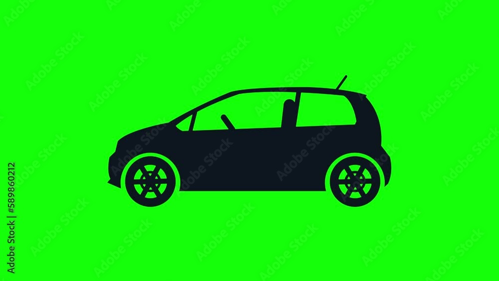 greenbox illustration of a car animation looped greenbox illustration of a car animation looped