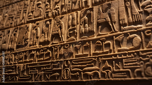 Egyptian hieroglyph - Genrative AI