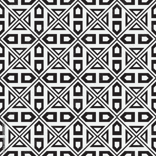 Vector seamless models. Modern stylish texture. Composition from regularly repeating geometrical element. Monochrome, simple. Vector illustrations.