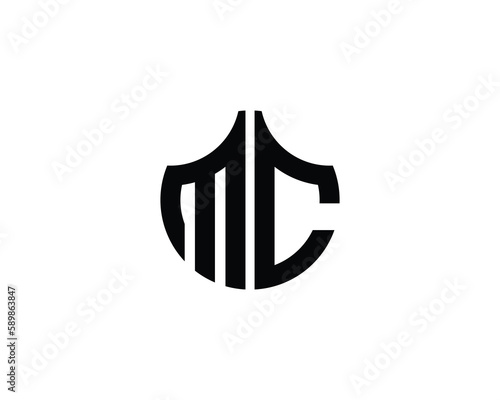 MC Logo design vector template