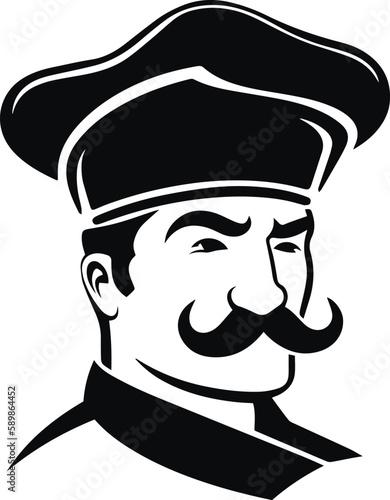 Chief, Chief cook, Chief logo icon Vector Illustration, SVG