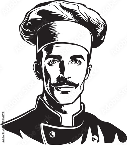 Chief, Chief cook, Chief logo icon Vector Illustration, SVG