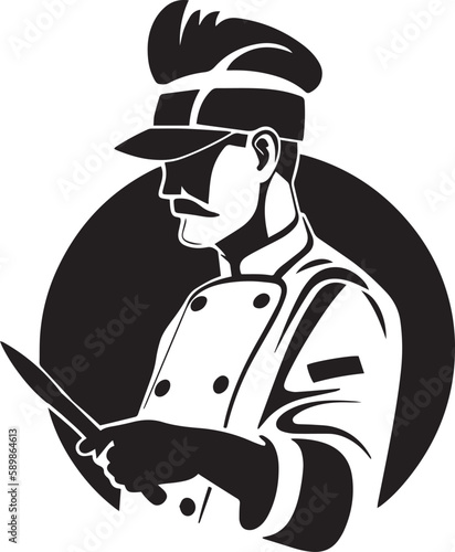Chief, Chief cook, Chief logo icon Vector Illustration, SVG