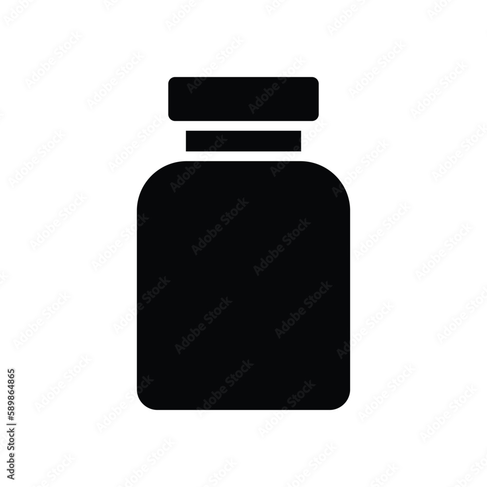 medicine bottle, icon, vector, template, design, flat,logo, collection