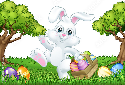 Easter Bunny Rabbit Eggs Ba...