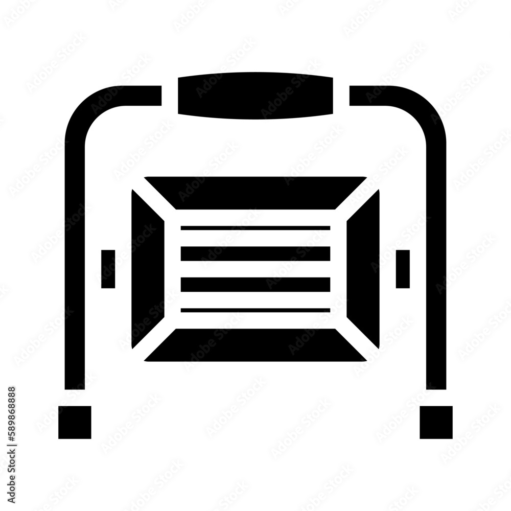 led work light garage tool glyph icon vector illustration