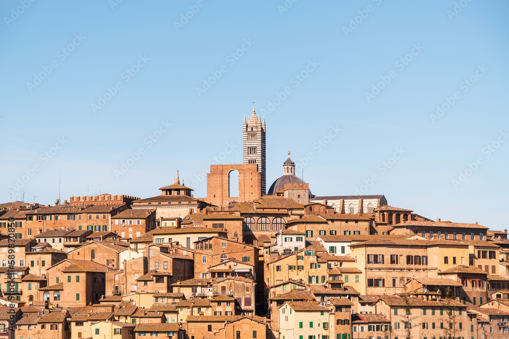 Siena Old Town, medieval city, Tuscany, Italy