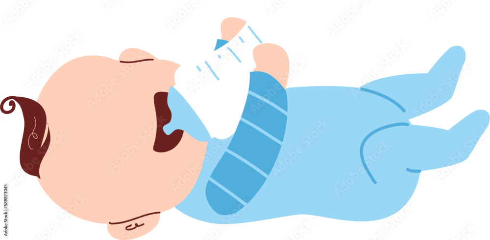 Baby illustration, cute baby, baby boy, baby cartoon, baby clipart ...