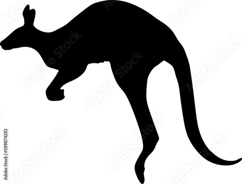 kangaroo silhouette,vector,illustration file photo