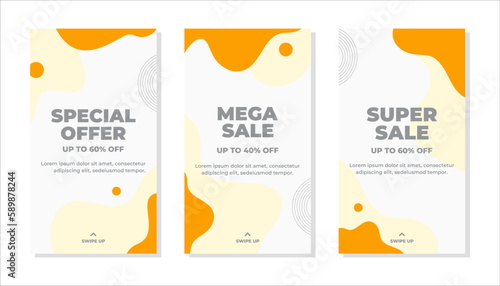 Editable modern social media story template