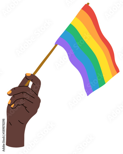 LGBT peace love rainbow collection elements