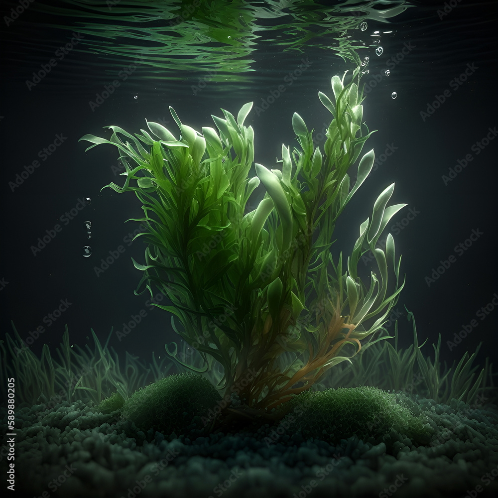 Obraz premium Seaweed - Generative AI