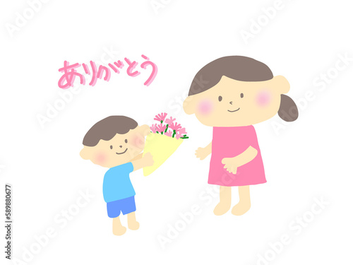 母の日　花　プレゼント　子ども　お母さん ありがとう