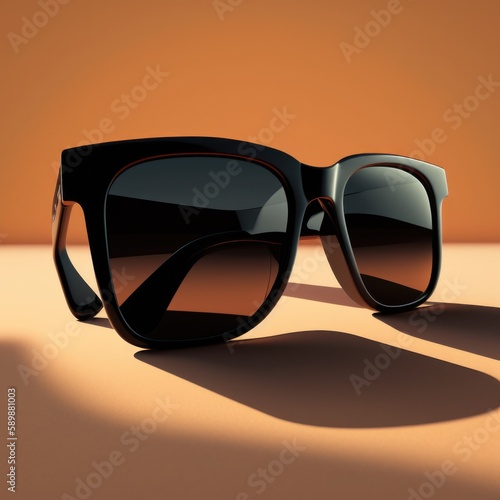 Realistic Black Sunglasses: A Stylish Accessory for Sun-Drenched Days