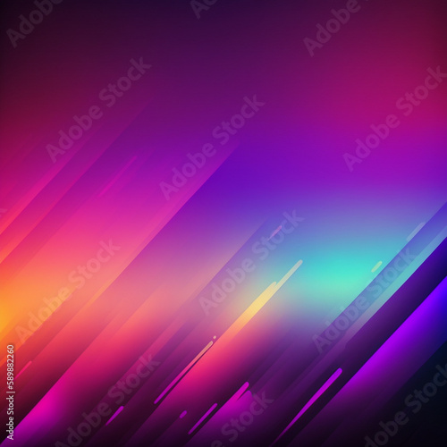 Abstract background with glowing neon lines for a visually stunning and modern aesthetic  Generative AI