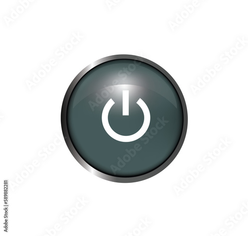 Power button icon. vector illustration