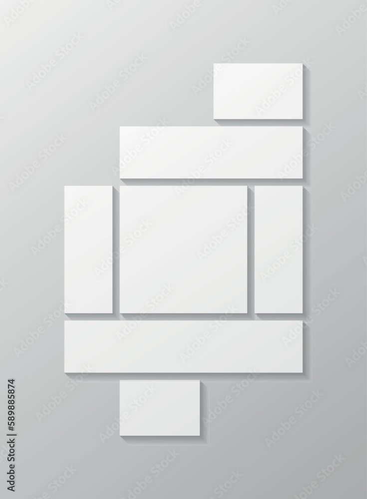 Moodboard icon in flat style. Poster frame mockup vector illustration on isolated background. Photo collage sign business concept. Moodboard icon in flat style. Poster frame mockup vector illustration on isolated background. Photo collage sign business concept.