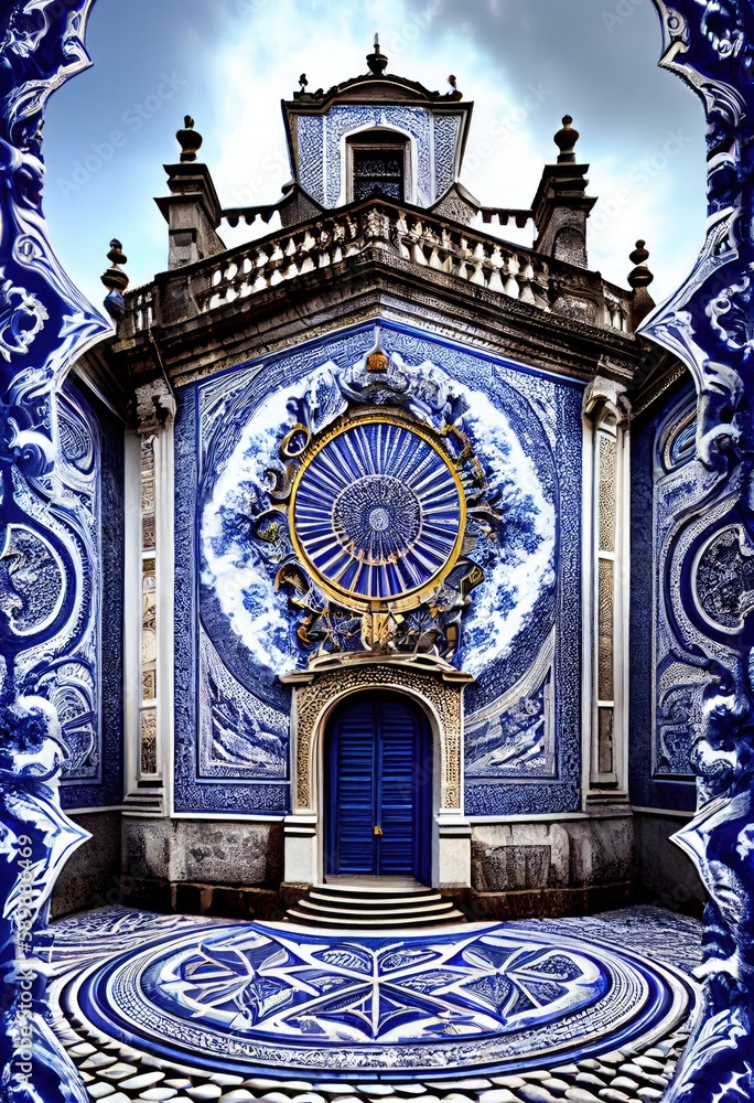 Elegant Citadela: A Shimmering Azulejo Masterpiece