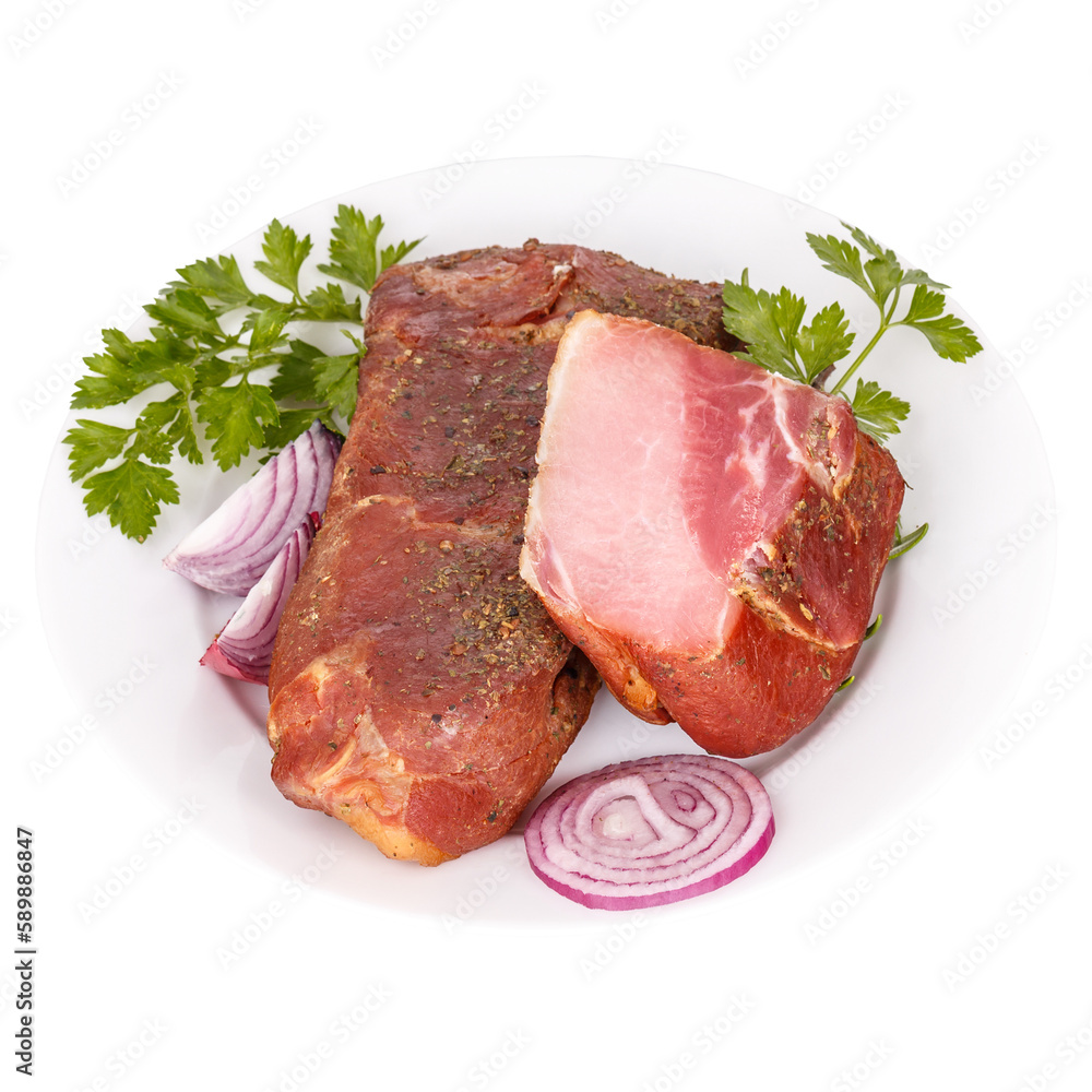 Delicious smoked spicy pork loin Delicious smoked spicy pork loin