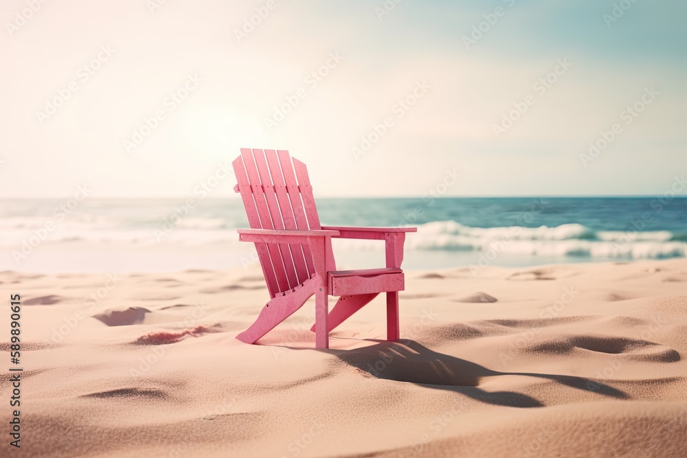 beach chair with generative ai beach chair with generative ai