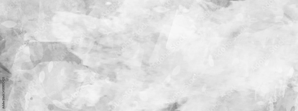 White, grey watercolor textured on paper background. silver watercolor painting banner, textured design on white paper. White, grey watercolor textured on paper background. silver watercolor painting banner, textured design on white paper.