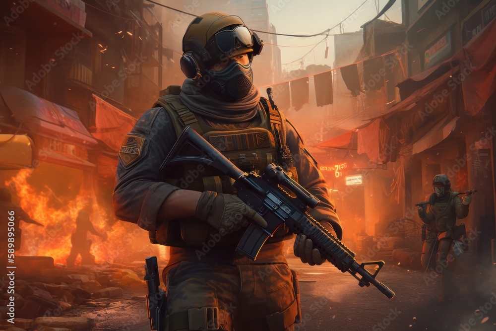 First Person Shooter Game Art FPS Wallpaper Background First Person Shooter Game Art FPS Wallpaper Background