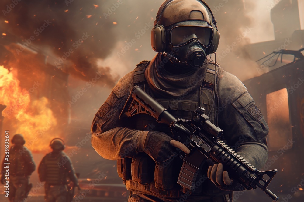 First Person Shooter Game Art FPS Wallpaper Background First Person Shooter Game Art FPS Wallpaper Background