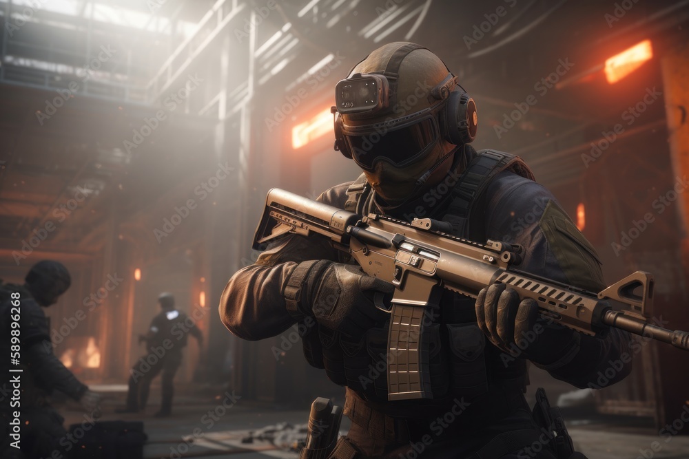 First Person Shooter Game Art FPS Wallpaper Background First Person Shooter Game Art FPS Wallpaper Background