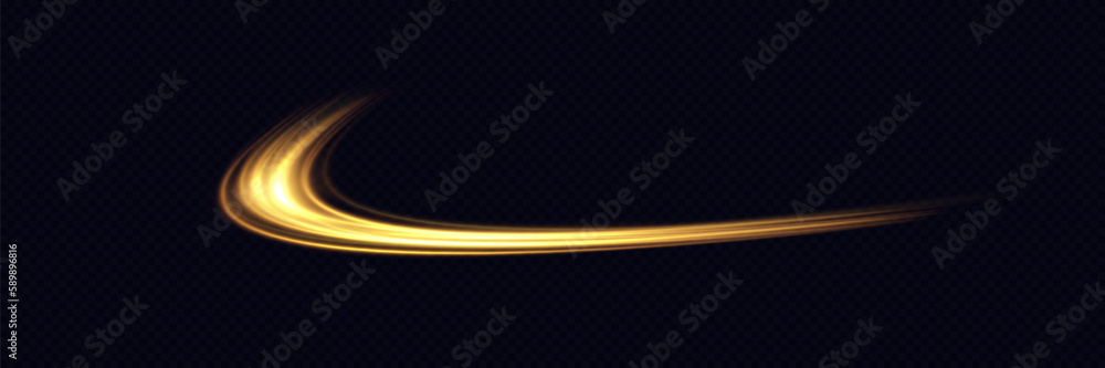 Abstract light speed motion effect.Gold color spiral glow effect.Magic shiny line. Abstract light speed motion effect.Gold color spiral glow effect.Magic shiny line.