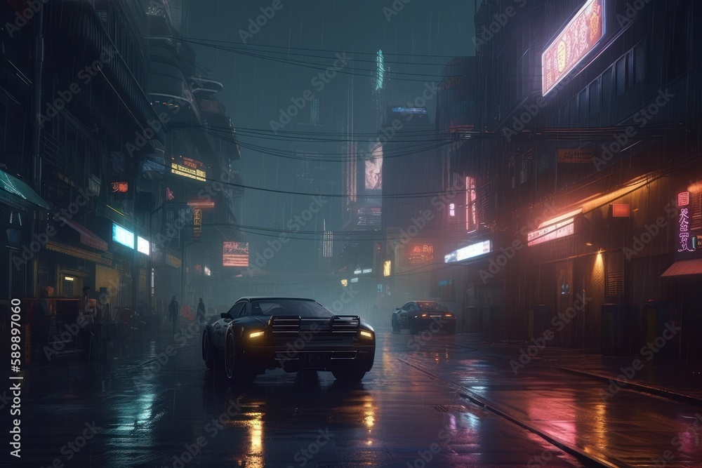 Cyberpunk Style Game Art Wallpaper Background Cyberpunk Style Game Art Wallpaper Background