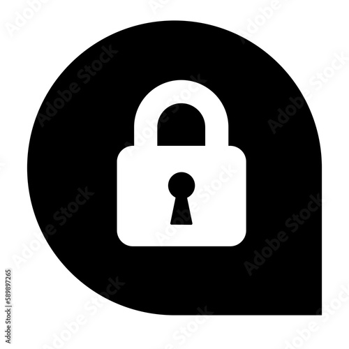 lock icon illustration