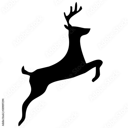 silhouette of a deer
