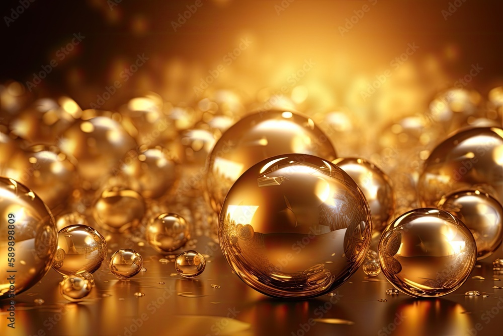 set of colorful glossy balls arranged on a tabletop. Generative AI set of colorful glossy balls arranged on a tabletop. Generative AI