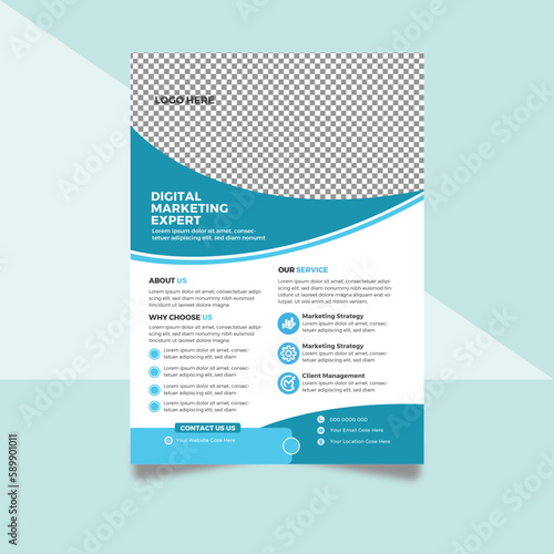 flyer design template, Template, Geometric design, Business flyer, business post, instagram flyer, corporate social media, marketing flyer,
