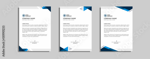 modern corporate letterhead template design